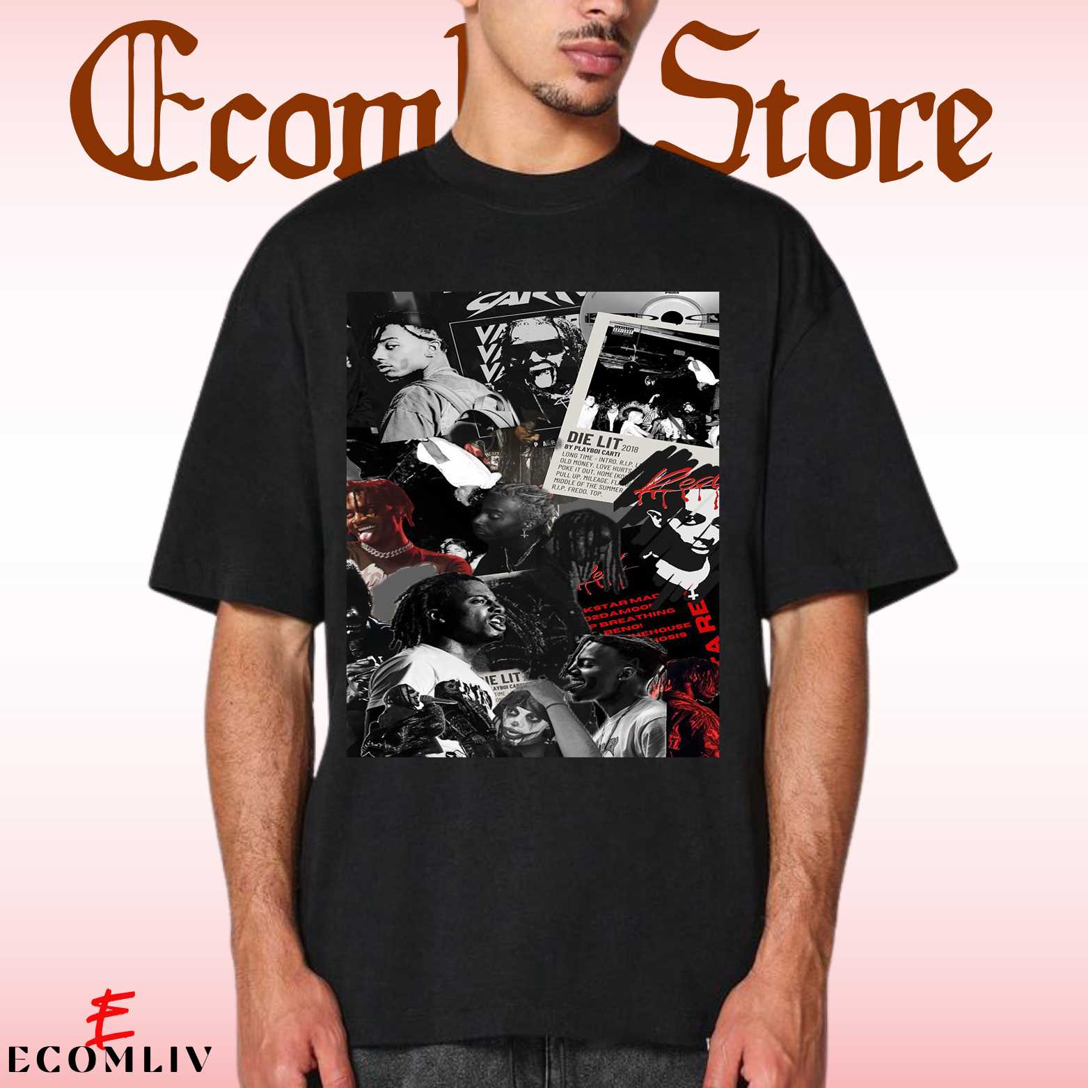 Playboi Carti T-Shirt, Vintage Style Graphic Tee, Streetwear Rap Tee